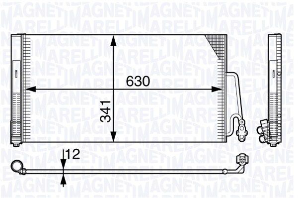 MAGNETI MARELLI Конденсатор, кондиционер 350203722000